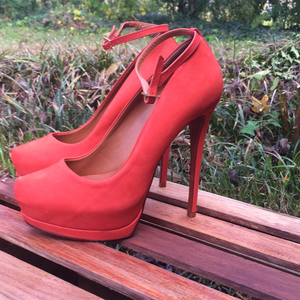 Schutz Leather Platform Heels